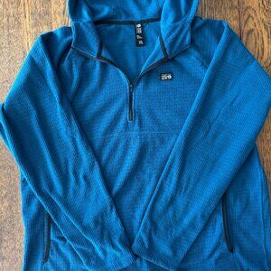 Moubtain Hardwear 1/4 Zip Pull-over Hoodie Tech Fleece
